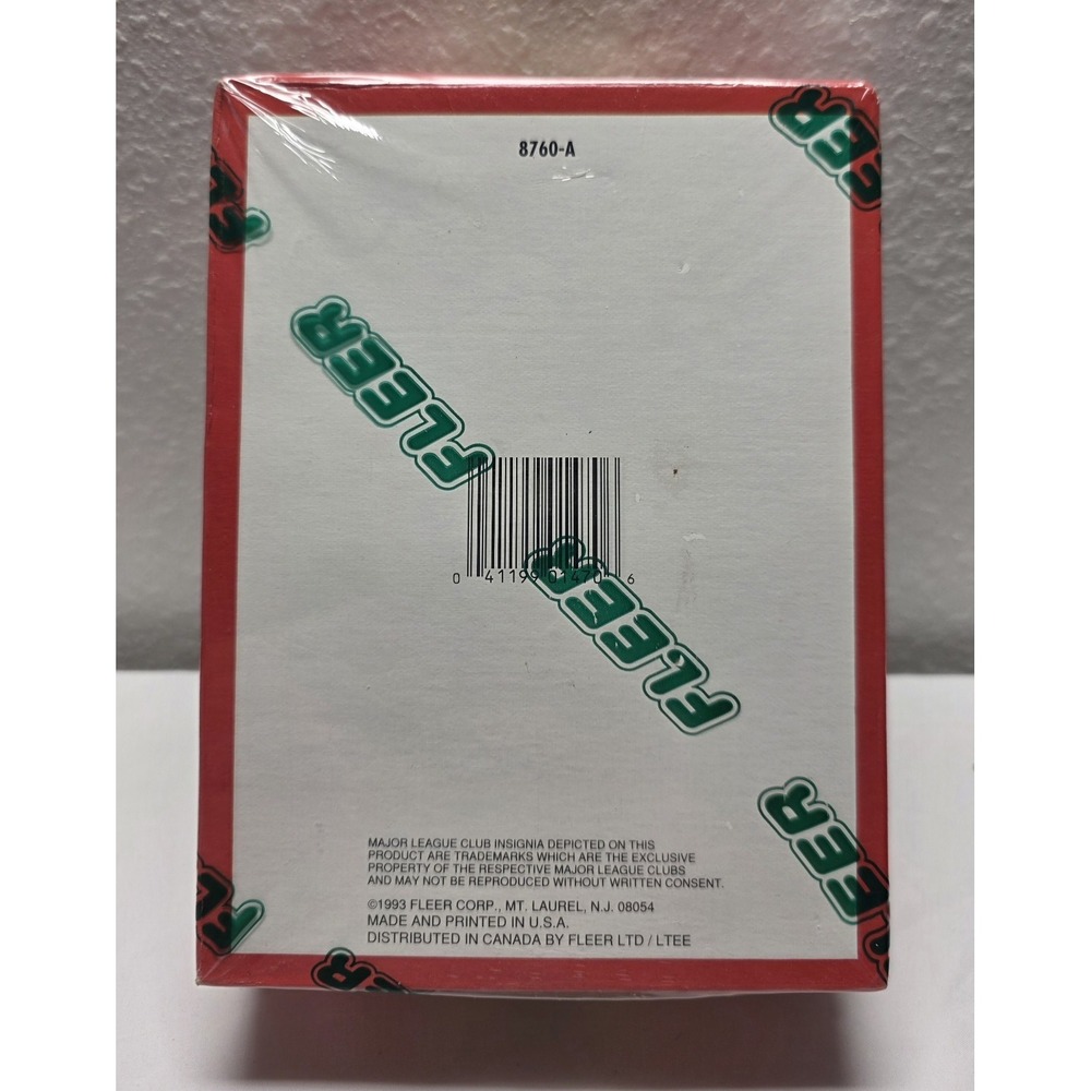 1993 Fleer Baseball Series 2 Factory Sealed Box 36CT Wax Pack - Picture 2 of 3